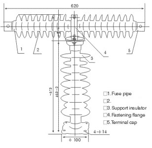 high voltage fuse supplier recommended_voltage fuse RW9-35 drawing